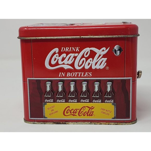 Vintage Coca Cola Music Box‎ Tins By Country Seams "The Coke Song" - Picture 2 of 11